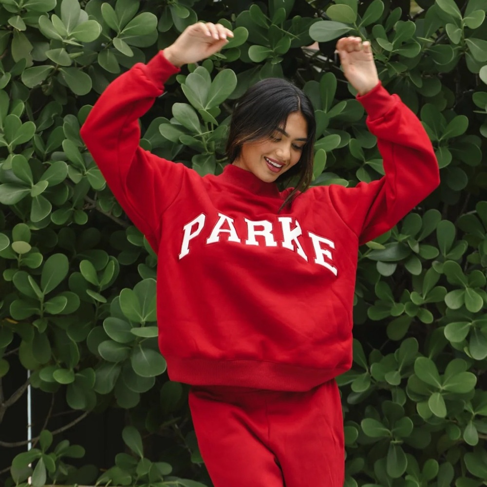 Parke Red Mockneck